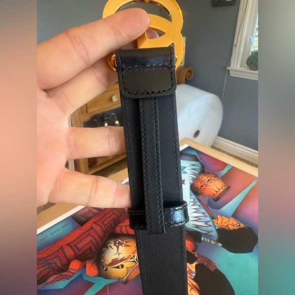 Gucci GG Marmont Leather Belt shiny buckle 30mm main image 4